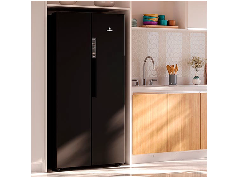 REFRIGERADOR SIDE BY SIDE MADEMSA MAS430B 426L NO FROST GRAFITO 6