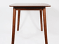 MESA COMEDOR NECTAR STRAUSS 160 X 90 CM MADERA CAUCHO - Miniatura 4