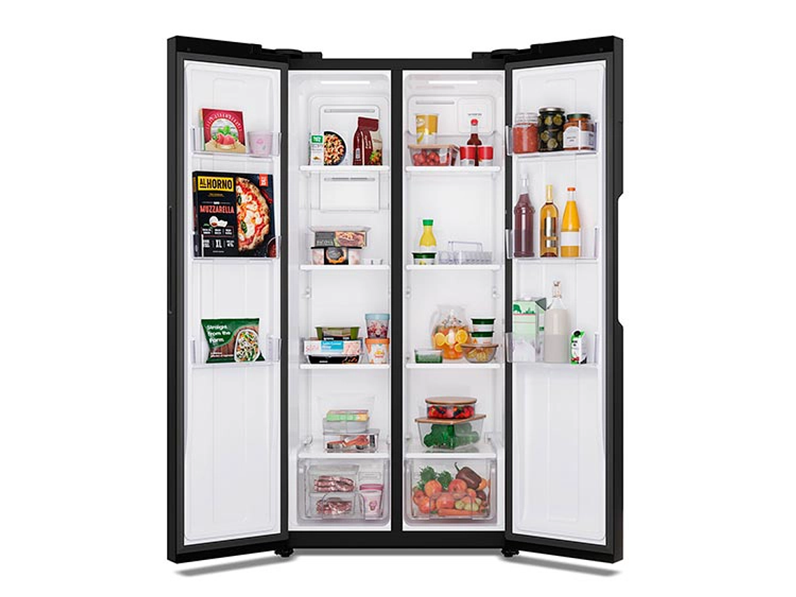 REFRIGERADOR SIDE BY SIDE MADEMSA MAS430B 426L NO FROST GRAFITO 8