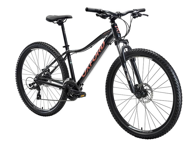 BICICLETA MTB OXFORD VENUS 1 ARO 27.5 NEGRO/CORAL 2