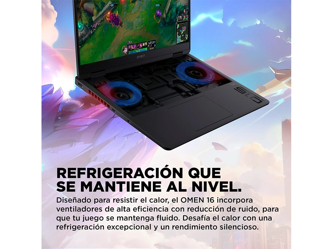 NOTEBOOK GAMER HP OMEN 16-AM0018LA INTEL CORE I7 16GB RAM 1TB SSD NVIDIA RTX 5060 16.2” 7