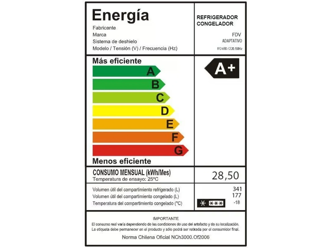 REFRIGERADOR FDV SIDE BY SIDE PRESTIGE 518 LTS. 6
