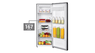 REFRIGERADOR LIBERO MONOPUERTA FRÍO DIRECTO 167 L LRM-178DFNW