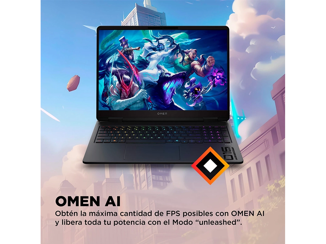 NOTEBOOK GAMER HP OMEN 16-AM0018LA INTEL CORE I7 16GB RAM 1TB SSD NVIDIA RTX 5060 16.2” 9