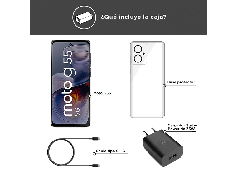 MOTOROLA MOTO G55 BLACK 8+256 5