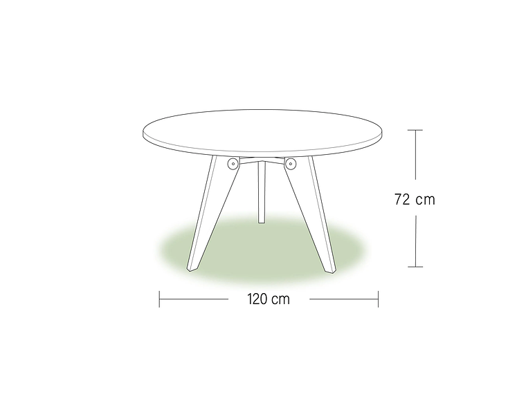 MESA REMATIME OTELO 120 CM NATURAL 2