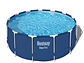 PISCINA BESTWAY REDONDA STEEL PRO CON FILTRO 3.96MX84CM AZUL - Miniatura 1