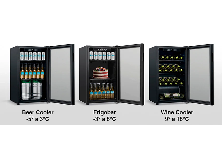 COOLER CERVECERO NEGRO 96 LT. HS-125WEN 5