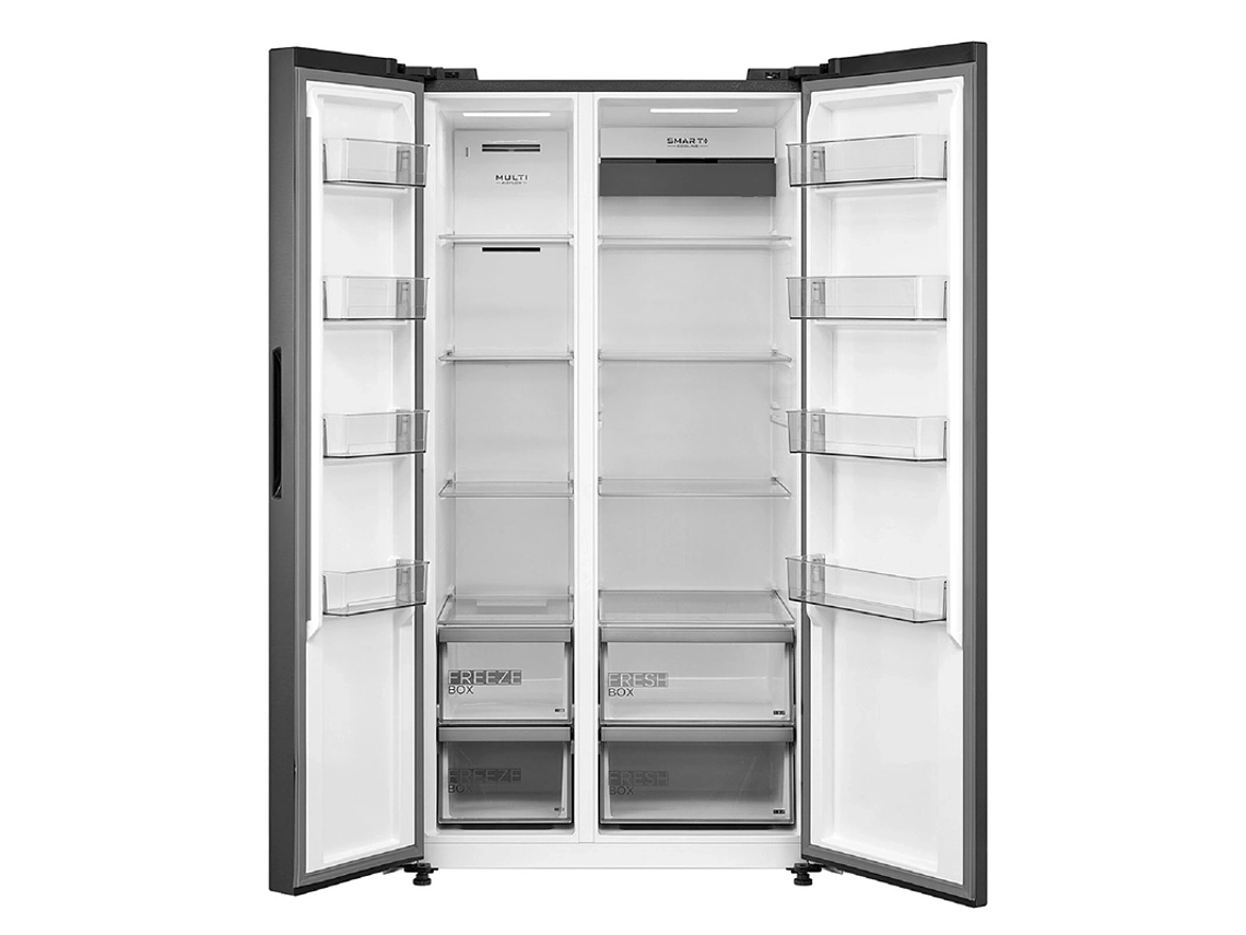 REFRIGERADOR SIDE BY SIDE MIDEA MDRS791FGEDX 592L NO FROST NEGRO 4