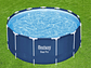 PISCINA BESTWAY REDONDA STEEL PRO CON FILTRO 3.96MX84CM AZUL - Miniatura 3