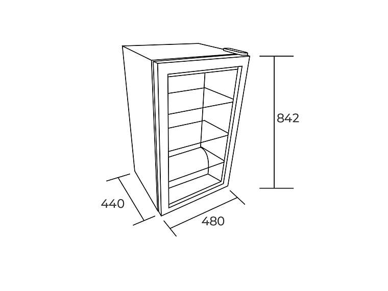 COOLER CERVECERO NEGRO 96 LT. HS-125WEN 7