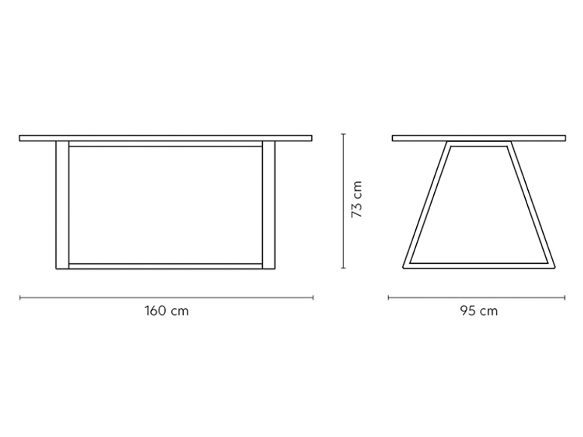 MESA DE COMEDOR MEDULAR PABLO NATURAL 2