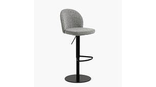 TABURETE TAPIZ PASCALE GRIS FORM