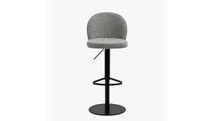 TABURETE TAPIZ PASCALE GRIS FORM