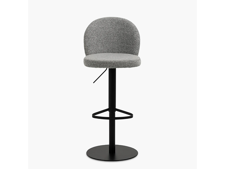 TABURETE TAPIZ PASCALE GRIS FORM 2