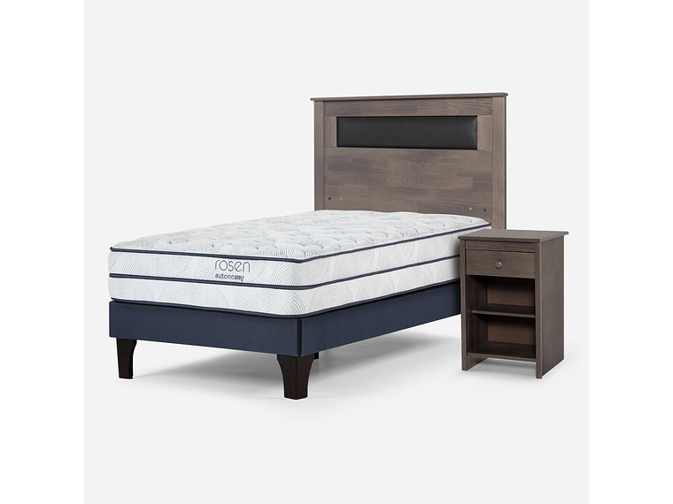 CAMA AUTONOMY SKY 1,5 PLAZAS + MUEBLES FERRARA 2