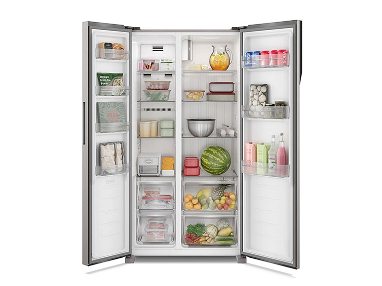 REFRIGERADOR SIDE BY SIDE FENSA SFX440 436L NO FROST ACERO 7