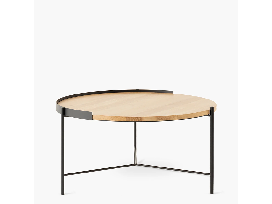 MESA DE CENTRO FORM DESIGN TRANTOR 80 NATURA/NEGRO MADERA 1