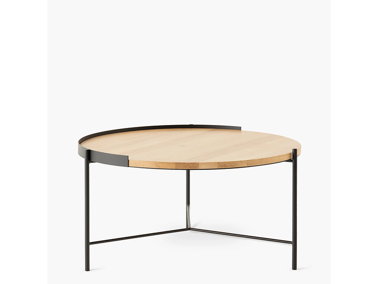 MESA DE CENTRO FORM DESIGN TRANTOR 80 NATURA/NEGRO MADERA 1