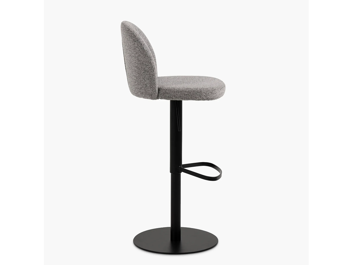 TABURETE TAPIZ PASCALE GRIS FORM 6