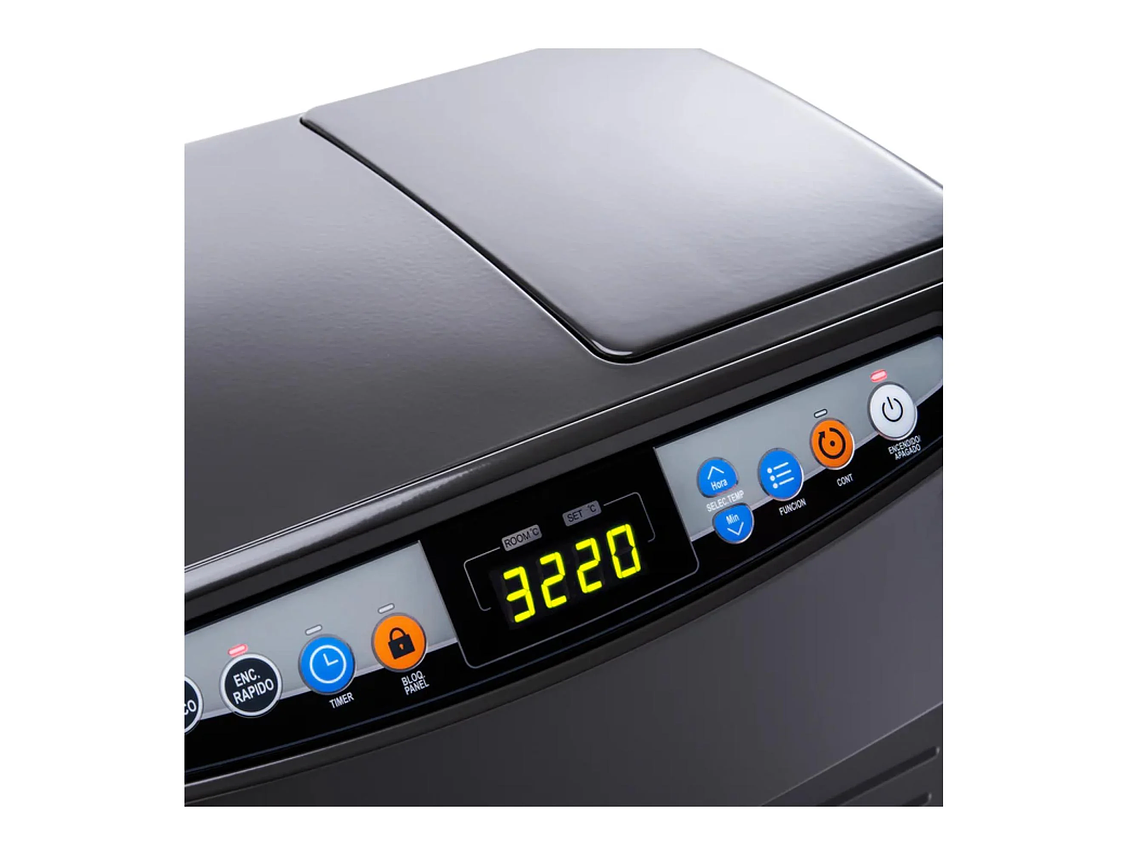 ESTUFA CALEFACTOR A PARAFINA KEROSENE 12000BTU LED NEGRO KPL-36 KENDAL 3