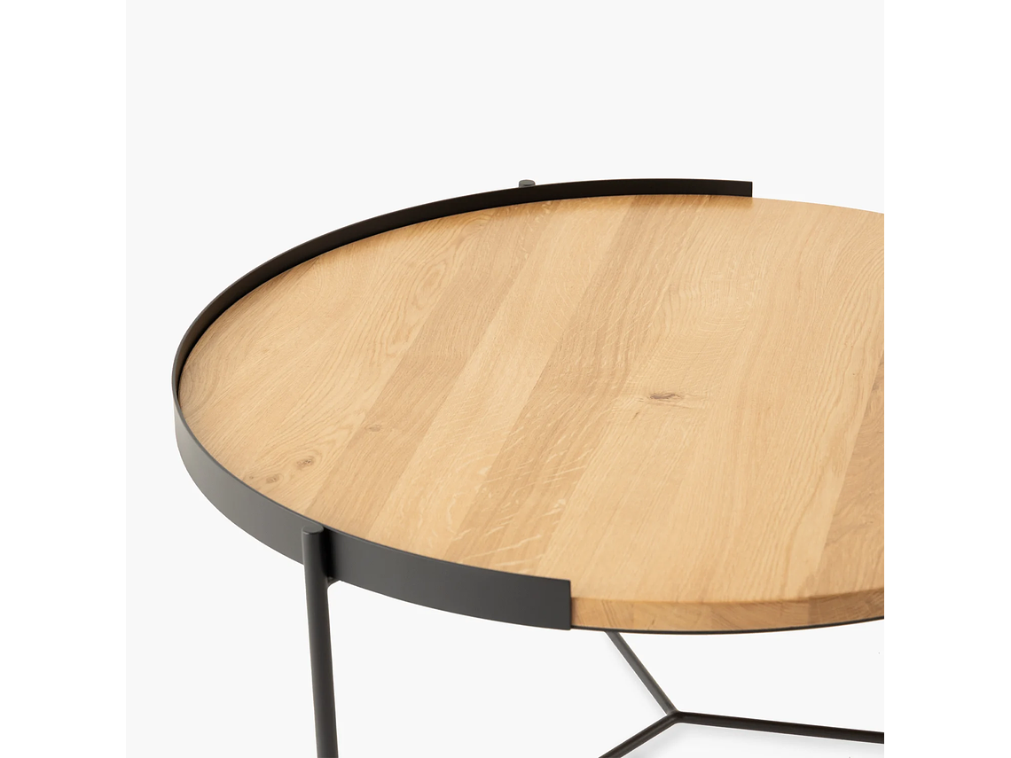 MESA DE CENTRO FORM DESIGN TRANTOR 80 NATURA/NEGRO MADERA 4