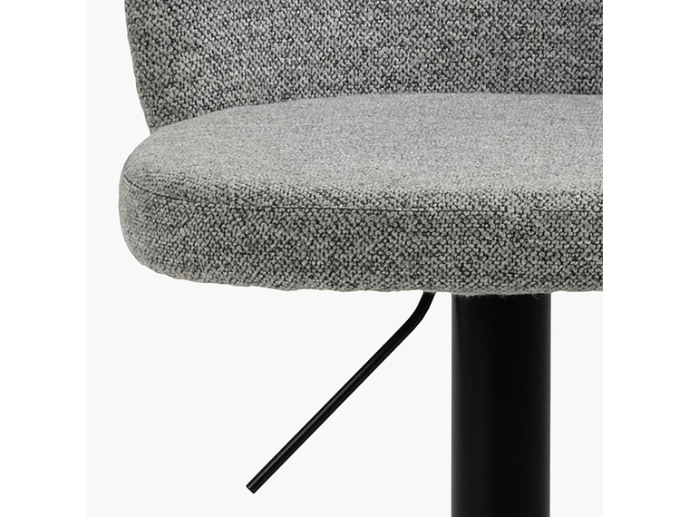 TABURETE TAPIZ PASCALE GRIS FORM 9