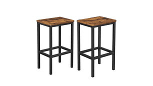 TABURETES SILLAS BAR VASAGLE ESTILO INDUSTRIAL METAL CAFE SET