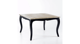 MESA COMEDOR VITTORIA CUADRADA NEGRA 120X120X75