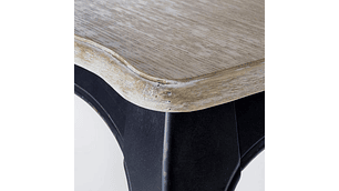 MESA COMEDOR VITTORIA CUADRADA NEGRA 120X120X75