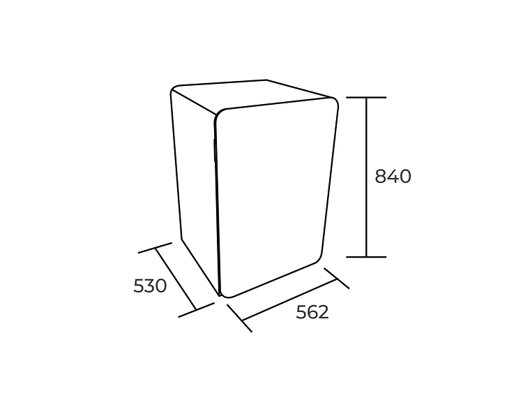 MINIBAR RETRO 116 LT. ROJO HS-148RR 4