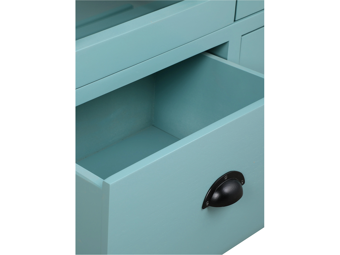 VITRINA MUEBLES NATIVA TURQUESA LINDEROS 4