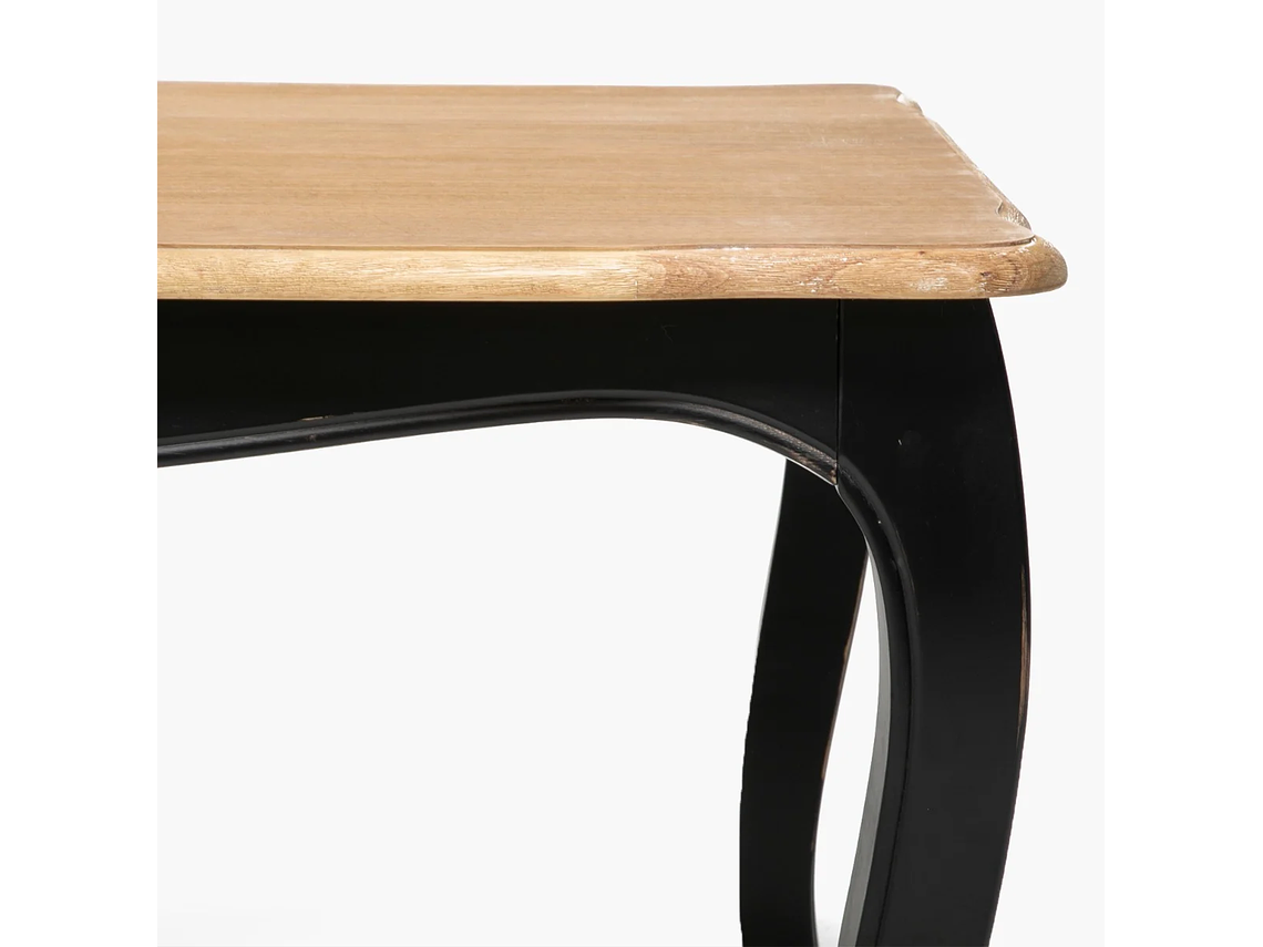 MESA COMEDOR VITTORIA RECTANGULAR NEGRA 135X85X75 3