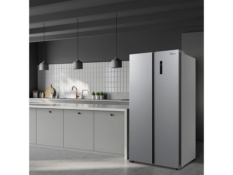 REFRIGERADOR SIDE BY SIDE MIDEA MDRS710FGE50IN 555L NO FROST GRIS 5