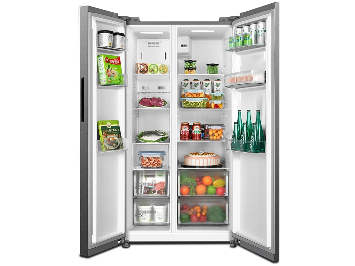 REFRIGERADOR SIDE BY SIDE MIDEA MDRS710FGE50IN 555L NO FROST GRIS 8
