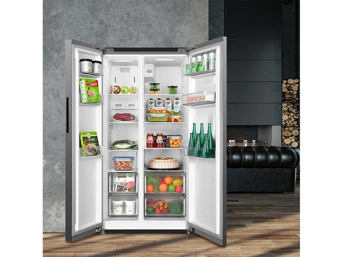 REFRIGERADOR SIDE BY SIDE MIDEA MDRS710FGE50IN 555L NO FROST GRIS 9