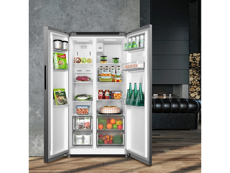 REFRIGERADOR SIDE BY SIDE MIDEA MDRS710FGE50IN 555L NO FROST GRIS 9