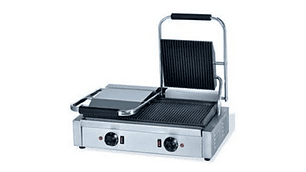 PLANCHA DOBLE CONTACTO ACANALADA ECOBECK MODELO HEG-813 DOBLE