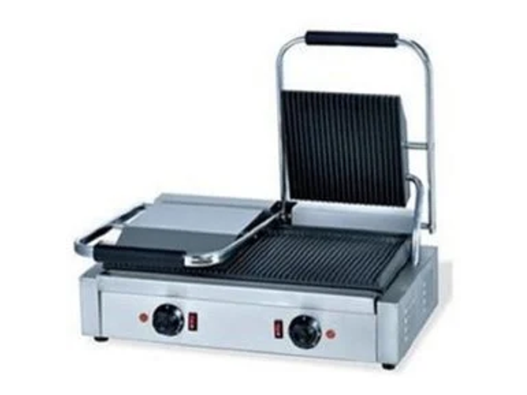 PLANCHA DOBLE CONTACTO ACANALADA ECOBECK MODELO HEG-813 DOBLE 1