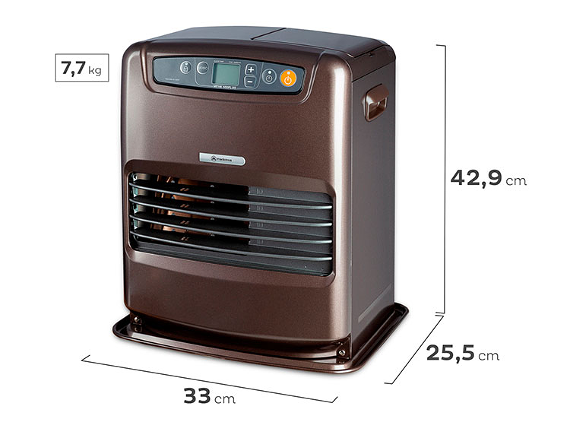 ESTUFA MADEMSA PARAFINA LÁSER 5 LT FAN HEATER MFHK 550 PLUS 2