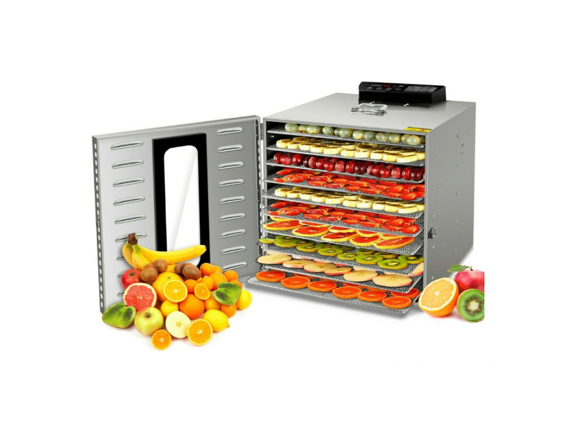 HORNO DESHIDRATADOR ALIMENTOS 10 BANDEJAS ACERO 1