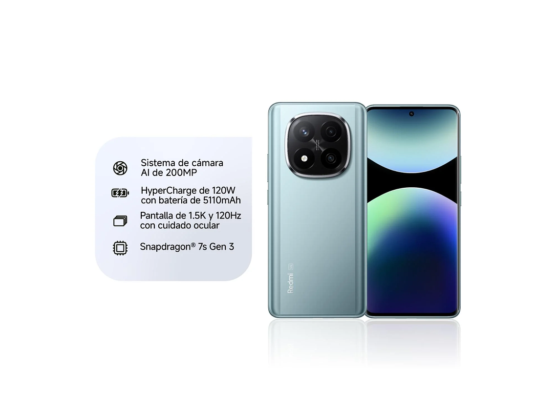 KIT CELULAR REDMI NOTE 14 PRO+ 5G 256GB FROST BLUE + XIAOMI SOUND POCKET 5W 4