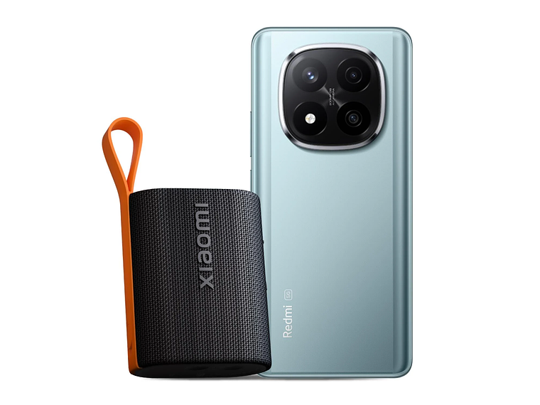 KIT CELULAR REDMI NOTE 14 PRO+ 5G 256GB FROST BLUE + XIAOMI SOUND POCKET 5W 8