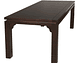 MESA COMEDOR ARTHOME LUCIANA RECTANGULAR 92 X 200 CM MADERA CHOCOLATE - Miniatura 1