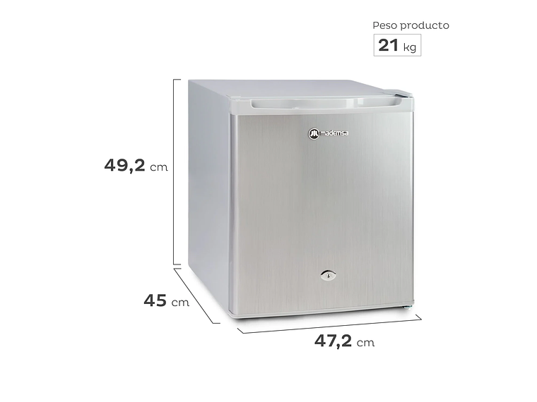 FRIGOBAR 41L FRÍO DIRECTO LLAVE Y CONTROL TEMPERATURA MR50 2