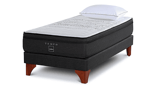 BOX SPRING ROSEN TEMPO 1.5 PL + ALMOHADA EXTRA