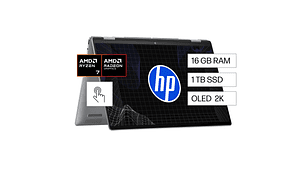 NOTEBOOK HP ENVY X360 16-AD0003LA AMD RYZEN 7 16 GB RAM 1 TB SSD PANTALLA TOUCH 16