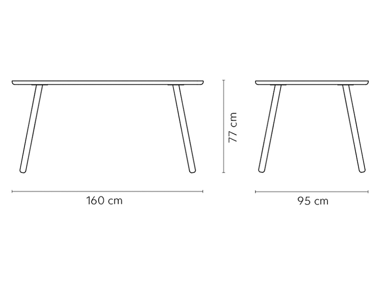 MESA DE COMEDOR MEDULAR AULA NOGAL 6P 3