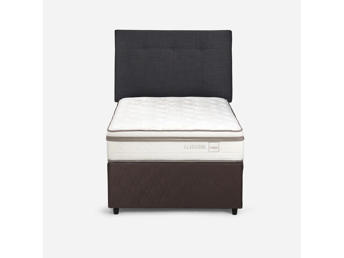 DIVÁN CLASSIQUE+ 1,5 PLAZAS + RESPALDO NEW BENNET GRAFITO 2