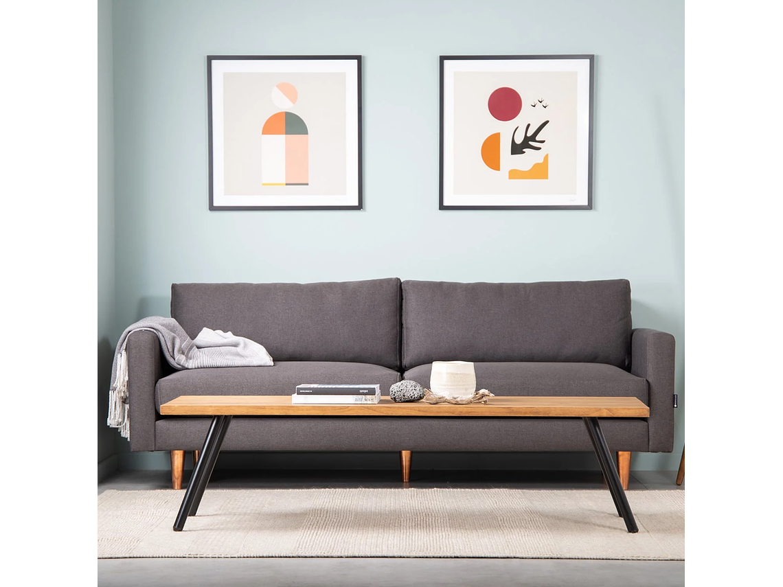 MESA CENTRO MEDULAR AULA RECTANGULAR NOGAL 2